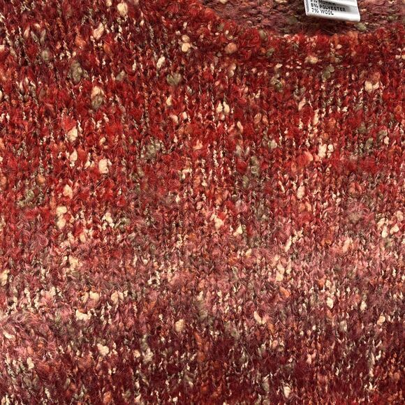 Vtg Talbots Alpaca Mohair Wool Blend Sweater Small Ombre Striped Boucle Knit - Picture 5 of 10